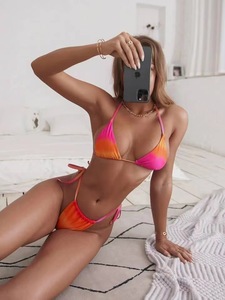 Color <strong>Changing</strong> Fabric Swimwear Two Pieces <strong>Bikini</strong> Women High Quality Swimwear - Product Image 3
