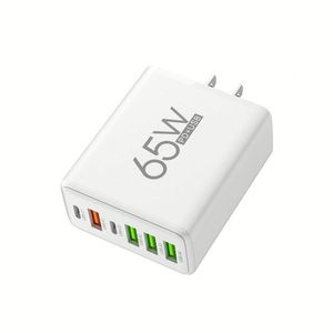 PD Charger Block 65W Quick Charge <b>USB</b>-<b>C</b> Power <b>Adapter</b> 4USB Charging Type <b>C</b> Charging <b>USB</b> Wall Charger for Mobile Phone - Product Image 1