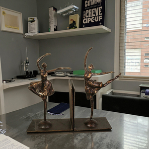 Durable Metal Traditional Ballet Dancer or <strong>Ballerina</strong> Bookends Elegant Cast Iron <strong>Figurine</strong> for Home Decoration Art Collectible - Product Image 6