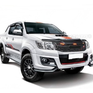 עבור toyota <span class=keywords><strong>hilux</strong></span> 2008-ערכת גוף 2014 מכונית פגוש גריל מירוץ גריל מירוץ רצועות דקורטיביות חזית פגוש חלק חיצוני - Product Image 4