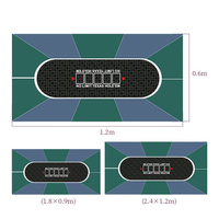 Tapis de jeu personnalisé en feutre de table de poker
