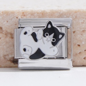 Abalorios Italianos de Alta Calidad al por Mayor, de Acero Inoxidable que No se Deslustra, Plata, Animales, Gatos, Perros, para Pulseras de Charms Italianos - Product Image 5
