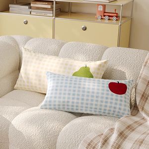 Coussin rectangulaire en forme de fruit style Ins pour lit et canapé, avec housse amovible et lavable, personnalisable, en peluche courte - Product Image 3