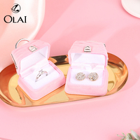OLAI-Sac à main en forme de sac à main en velours mignon, boîte à bijoux en forme de sac pour enfants