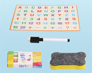 Tableau d'apprentissage éducatif <span class=keywords><strong>en</strong></span> <span class=keywords><strong>bois</strong></span> CPC ASTM avec abaque et tableau noir <span class=keywords><strong>pour</strong></span> bébé (arabe, anglais, russe) - Product Image 3