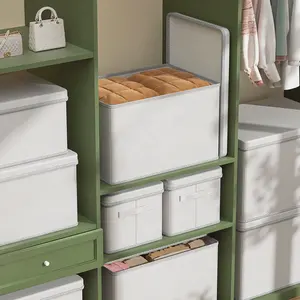 Custom Wardrobe Foldable Storage Organizer Fabric Storage Box Organizer Storage Boxes For Clothes Household Items For Bedroom