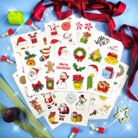 Cartoon Kerst Duurzame Pvc Stickers Textiel Wenskaarten Kinderspeelgoed En Prijzen