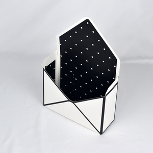 CSMD cinesi produttori di cartelle di vendita all'ingrosso bianco <span class=keywords><strong>a</strong></span> <span class=keywords><strong>pois</strong></span> busta tipo cartone bianco fiori scatole di esposizione per la festa della mamma - Product Image 5