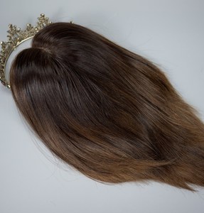 Perruque en dentelle personnalisée, dentelle pleine extensibilité, doublure en soie, coupe en couches, cuticules brutes alignées, transparente HD, médicale, nœuds invisibles - Product Image 3