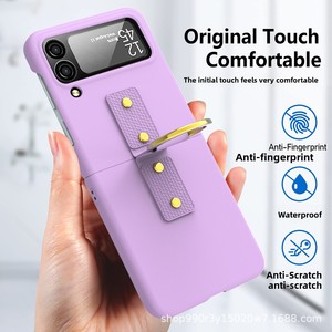 หวนมินจำหน่ายโดยตรงที่วางโทรศัพท์แบบลายสามเหลี่ยมและเคสโทรศัพท์กันกระแทกสุดเท่สำหรับ Galaxy Z Flip 4 - Product Image 2