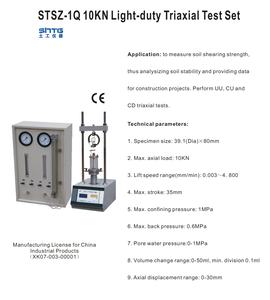 Juego de prueba triaxial de Servicio Ligero de 10KN para medir la resistencia al corte del suelo y analizar la estabilidad y proporcionar datos - Product Image 4