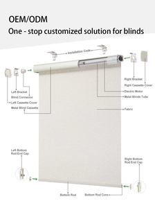 ستائر تعتيم مخصصة بمحركات ، ستائر حمار حمار ذكي بمحركات ، كهربائية - Product Image 2