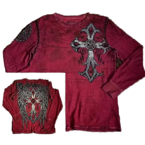 Service OEM T-shirt Homme Col Rond Manches Longues 220 Grammes 100% Coton Imprimé Personnalisé Coupe Ample Vintage Respirant Écologique Nouveauté - Product Image 1