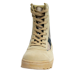 SF12 703 Camouflage High Top Waterproof Suede Tactical <b>Boots</b> Lace Up All Season Men Outdoor Footwear - Product Image 3