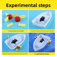 Kit de Montaje de Barco de Agua DIY, Experimento Científico, Material Didáctico STEM, Juguete Educativo para Niños, Aprendizaje Temprano de Física, Regalo Creativo