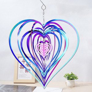 Customize Reusable 3D Wind Spinner Outdoor Metal <b>Hanging</b> Yard Garden Decor unicorn Wind Spinner - Product Image 3