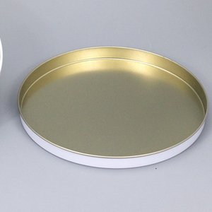 Индивидуальная индивидуальная круглая белая металлическая коробка для печенья, производство жестяных коробок - Product Image 4