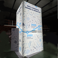 Stand modulaire pour salon professionnel 20x30 en îlot avec affichage LED SEG pour l'Expo de la fabrication avancée