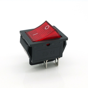 On-off 2 Position Red Led 4 Pins Rocker <b>Switch</b> KCD4 T125/55 2way T85 T105 16A 250VAC Led - Product Image 2