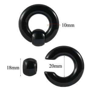 <span class=keywords><strong>00G</strong></span> grand acrylique BCR géant captif perle anneau bouchon d'oreille extenseur mâle nez Septum <span class=keywords><strong>Piercing</strong></span> bijoux de corps pour les mariages fêtes - Product Image 6