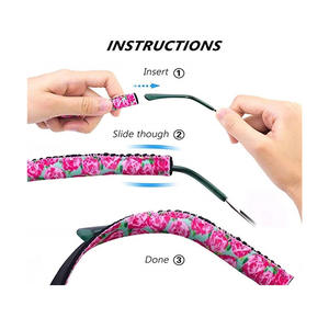 Soporte para <span class=keywords><strong>gafas</strong></span> de sol, retenedor de cordón, Correa colorida para <span class=keywords><strong>gafas</strong></span>, cordón cómodo para <span class=keywords><strong>gafas</strong></span> para niño y niña, regalo de promoción - Product Image 3