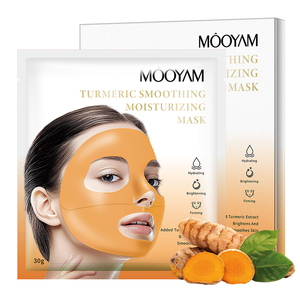 MOOYAM curcuma collagene lenitivo maschera facciale 30g X 4 pz Set calmante per la pelle sensibile - Product Image 2