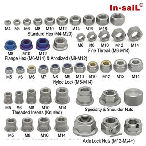 Écrou hexagonal fileté en titane de grade 5, sur mesure OEM, M6x1.0 DIN 934, léger, pour composants électroniques et de vélo, usiné CNC - Product Image 4