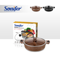 Casserole électrique à pression Sonifer SF-1113, personnalisée, pour la maison, en aluminium moulé sous pression, antiadhésive