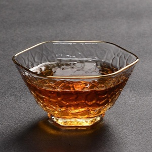 แก้วชิมชากังฟูขอบทองแบบพิเศษถ้วย<span class=keywords><strong>ชา</strong></span>ทำจากแก้ว - Product Image 4