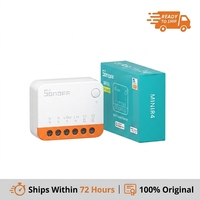 Sonoff Mini Extreme Minir4 WiFi Smart Switch Ukuran Super Kecil 10A 240V AC Stok AS Kontrol Sinyal Nirkabel Sistem Rumah