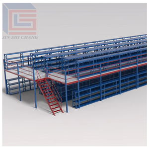 Раздвижная стальная мезонинная система и стеллажная система для склада (паллетные стеллажи) - Product Image 1