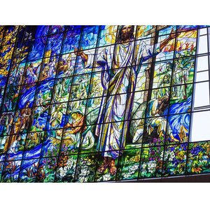 Vitraux biseautés en <span class=keywords><strong>verre</strong></span> plombé pour église, villa, maison, style <span class=keywords><strong>Tiffany</strong></span> européen personnalisé, artisanat, art décoratif, panneaux de vitrail - Product Image 5