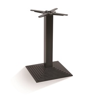 Pieds de table contemporains en fonte noire pour mobilier d'extérieur, design moderne pour hôpitaux et hôtels