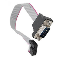 KABEL RS232 Kabel Ribbon DB9 ke Kabel Fleksibel IDC 2*5P