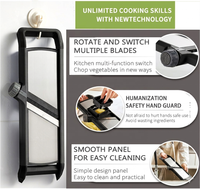 LOVFE Handgehaltener Manueller Gemüseschneider Mandoline Multifunktions-Küchenhobel für Salat, Mahlzeitenvorbereitung und Fitness-Kochen