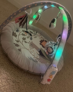 <span class=keywords><strong>Tapis</strong></span> de bébé rampant en coton de qualité supérieure avec matelas de <span class=keywords><strong>jeu</strong></span> de musique Toddler Colorbox Activity Infant Game Gym avec jouets détachables en peluche - Product Image 2