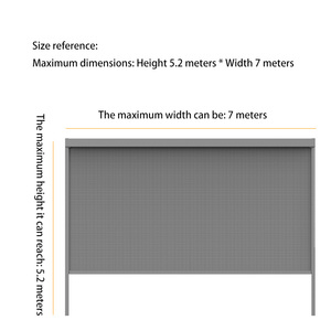<span class=keywords><strong>Tende</strong></span> <span class=keywords><strong>a</strong></span> Rullo Oscuranti Motorizzate Super Larghe Personalizzate per Porte Finestre in Soggiorni e Uffici Moderni (Materiale in Poliestere) - Product Image 5