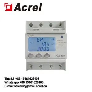 Acrel ADL400 Din Rail 4 Pin 3 Phase 3 Wire 3 Phase Meteran Energi Harga