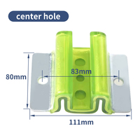 Guide-chaussée de contrepoids d'ascenseur moderne, type M W, insert de rail creux, pour appartement, villa, hôtel, en matériau Pol