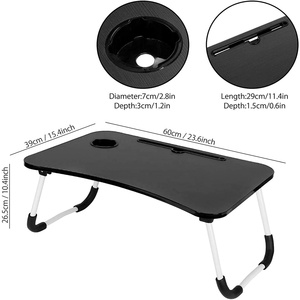 Usine de travail en <span class=keywords><strong>bois</strong></span> manger écriture chevet pliable <span class=keywords><strong>Portable</strong></span> Table de <span class=keywords><strong>lit</strong></span> bureau d'<span class=keywords><strong>ordinateur</strong></span> <span class=keywords><strong>portable</strong></span> pour <span class=keywords><strong>lit</strong></span> avec porte-gobelet - Product Image 6