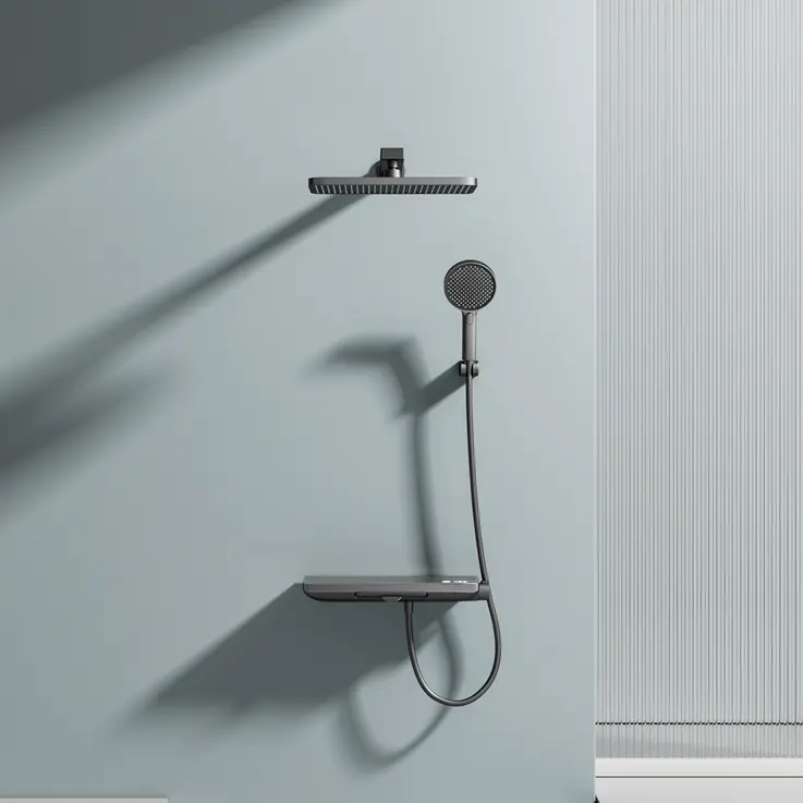 Doccia di alta qualità smart wall hung touch Sense rubinetti pistola prodotti per il bagno a scomparsa grigi doccia