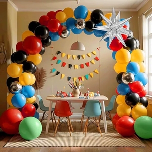 ชุดลูกโป่งลูกโป่งลูกโป่งธีม explosion Star สำหรับปาร์ตี้วันเกิดของเด็กผู้ชายตกแต่งฉากตกแต่งผนังพื้นหลัง - Product Image 2