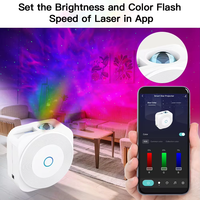 Projecteur LED intelligent Aurora WiFi Tuya, lumière de nuit étoilée, commande vocale Alexa, application, lampe de projection ABS, idéal pour la décoration de la maison, cadeau