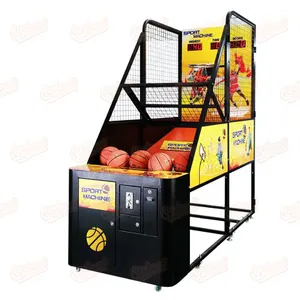 Peralatan Taman Hiburan Dioperasikan Koin Gaems Basket Menembak Mesin Permainan Basket Jalanan
