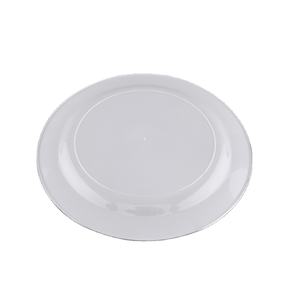 Plato de comida para tarta de <span class=keywords><strong>boda</strong></span> Chapado en plata personalizado barato al por mayor plato de plástico desechable ecológico para fiestas y campings - Product Image 5
