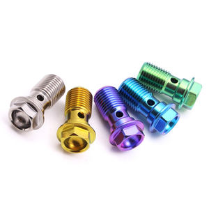 Boulon Banjo M10 m12 m14 raccord d'huile en aluminium titane boulon Banjo - Product Image 1