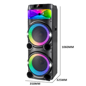 Système audio professionnel HI-FI double 10 pouces AO-2107, enceintes sans fil en bois pour DJ, super basses, RGB, pour soirées dansantes - Product Image 4