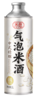 Vino de Arroz Híbrido Kingstar Miyuan, Cerveza Artesanal Espumosa, 4.1% de Alcohol, Sabor Agridulce a Hierbas y Especias, Lata/Botella de 1L, Color Claro