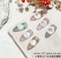 Nouveauté - Échantillon Gratuit - Gel UV Magnétique pour Ongles Effet Œil de Chat Cristal Hema Free 12 Couleurs - Pour Salon de Manucure et DIY