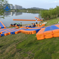 Quai gonflable modulaire en plastique HDPE Flotteurs Cube Ponton Dock flottant Fournitures marines